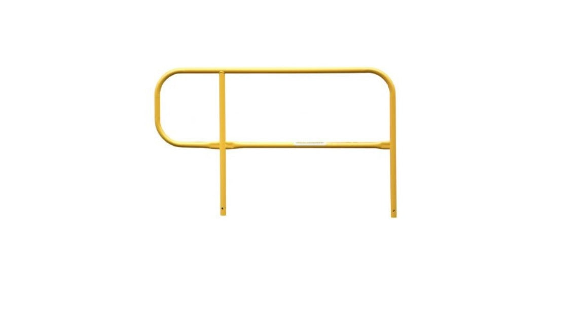 Metal Bull Rails SR2K Finishing rail with 24″ bull nose Yellow – Conveyfy